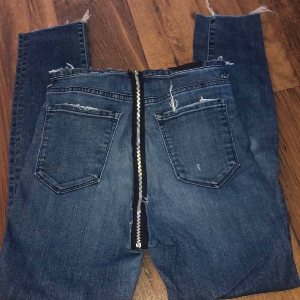 Reformation zip jeans